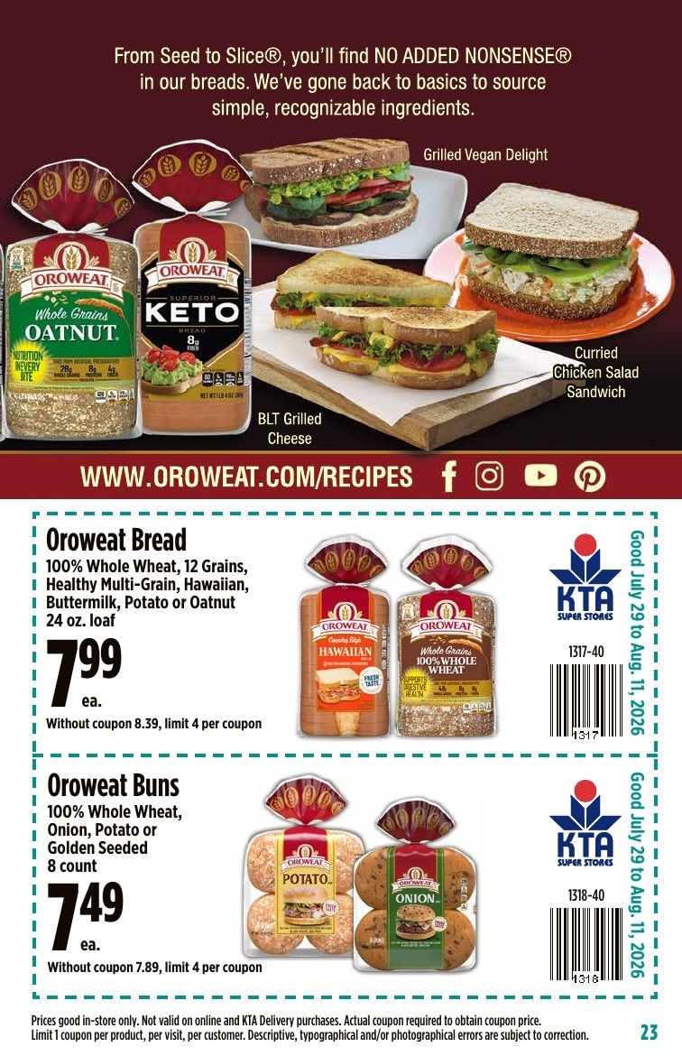 KTA Super Stores Coupon Book Weekly Ad July 29 - August 11, 2026