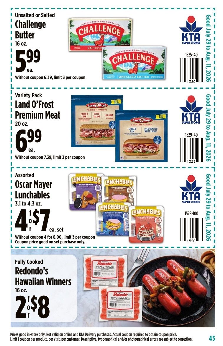KTA Super Stores Coupon Book Weekly Ad July 29 - August 11, 2026