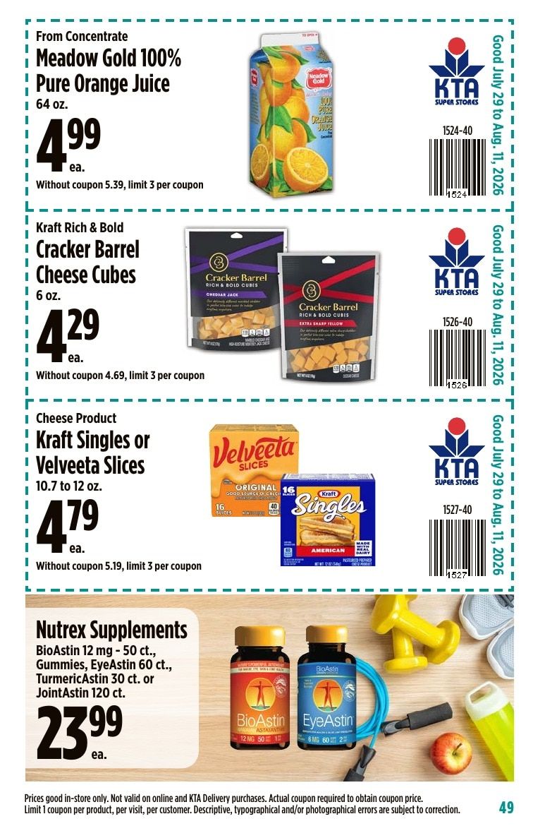 KTA Super Stores Coupon Book Weekly Ad July 29 - August 11, 2026