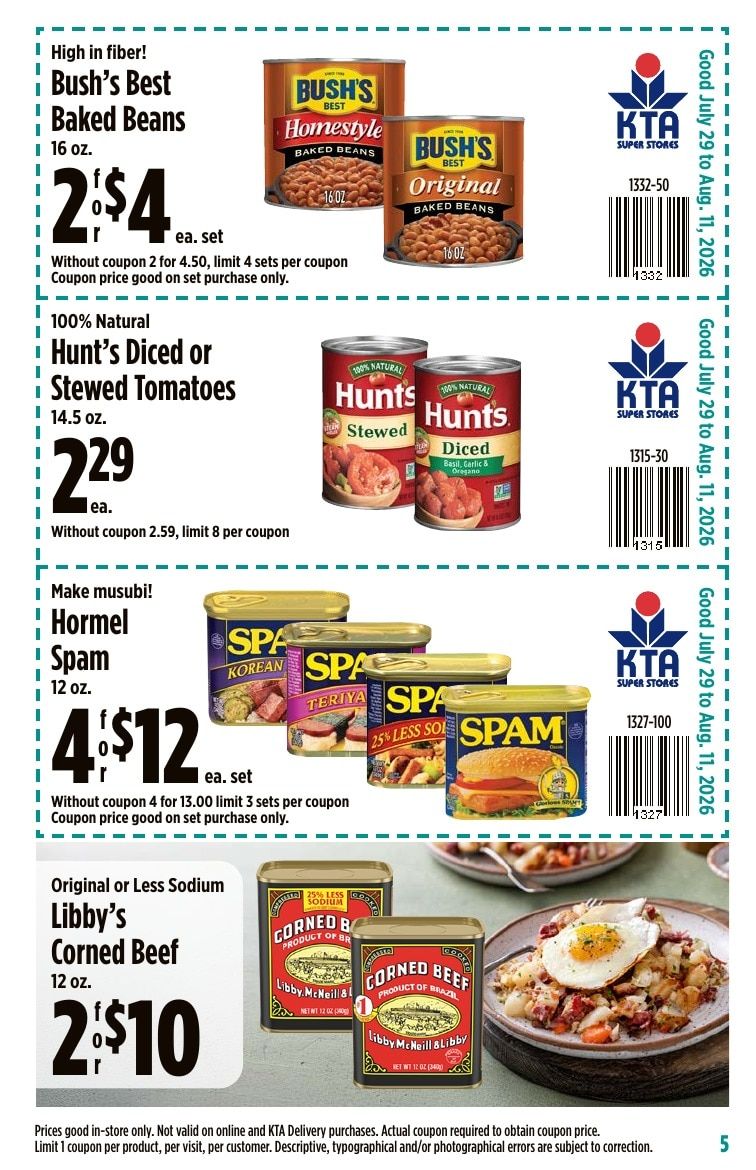 KTA Super Stores Coupon Book Weekly Ad July 29 - August 11, 2026