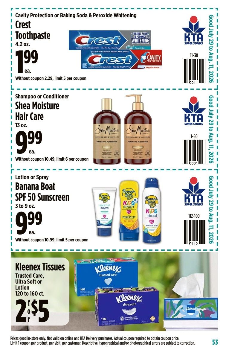 KTA Super Stores Coupon Book Weekly Ad July 29 - August 11, 2026