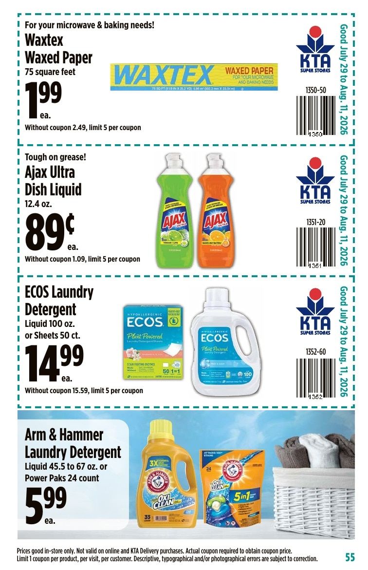 KTA Super Stores Coupon Book Weekly Ad July 29 - August 11, 2026