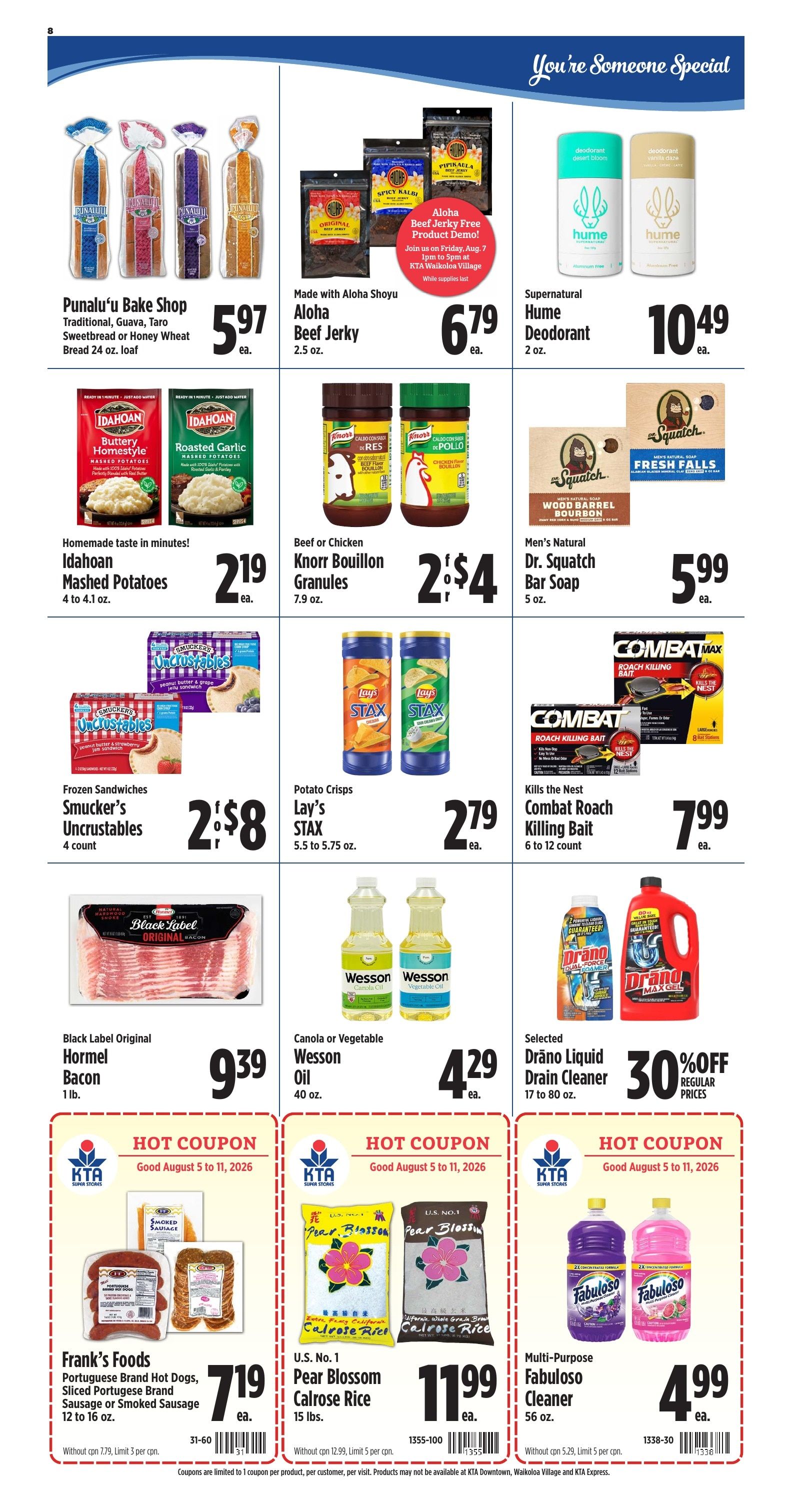 KTA Super Stores Weekly Ad August 5 - 11, 2026
