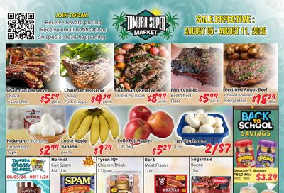 Tamura Super Market Weekly Ad August 5 - 11, 2026