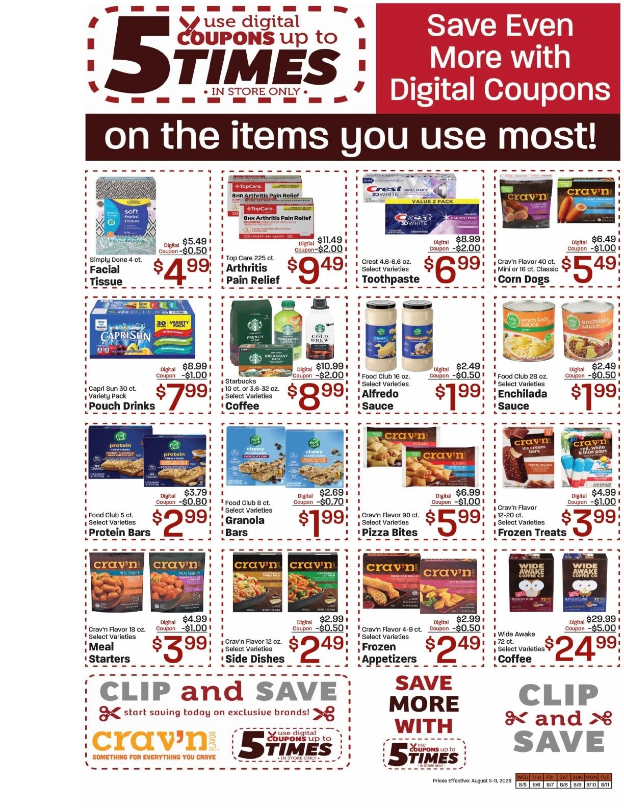Cash & Carry Foods Weekly Ad August 5 - 11, 2026