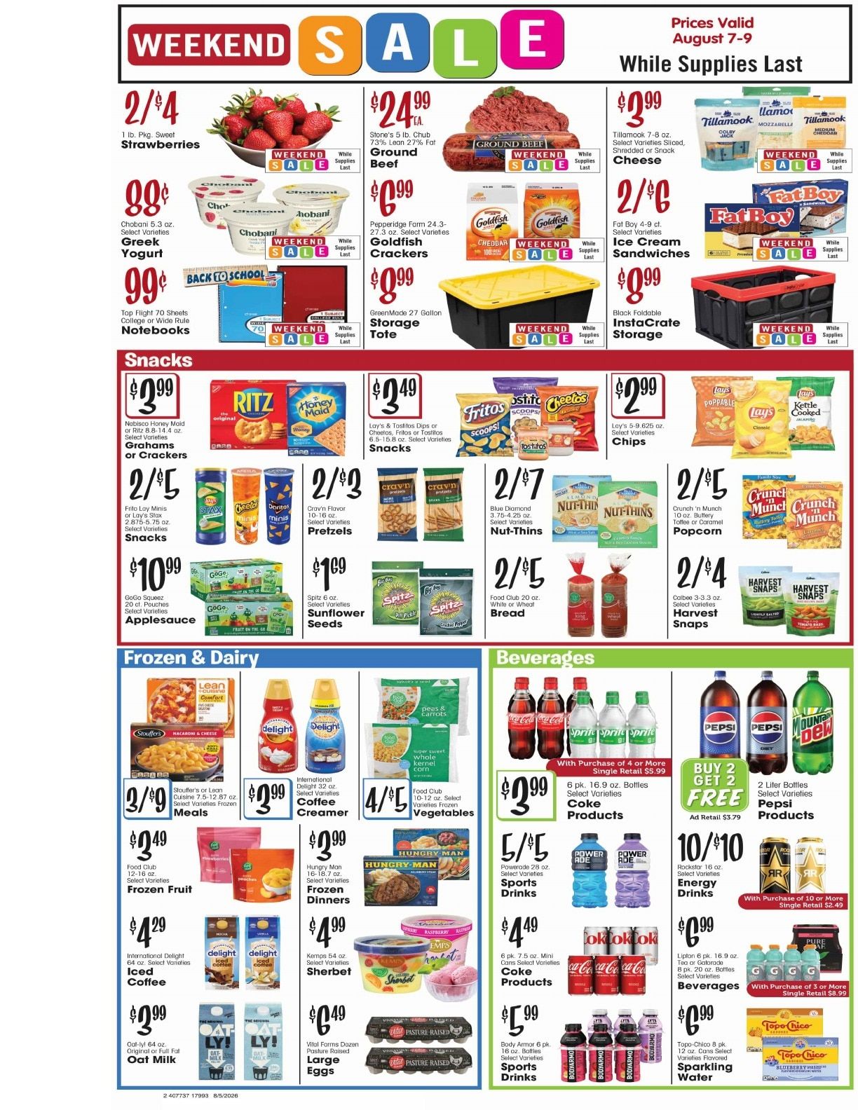 Dave's Jubilee Weekly Ad August 5 - 11, 2026