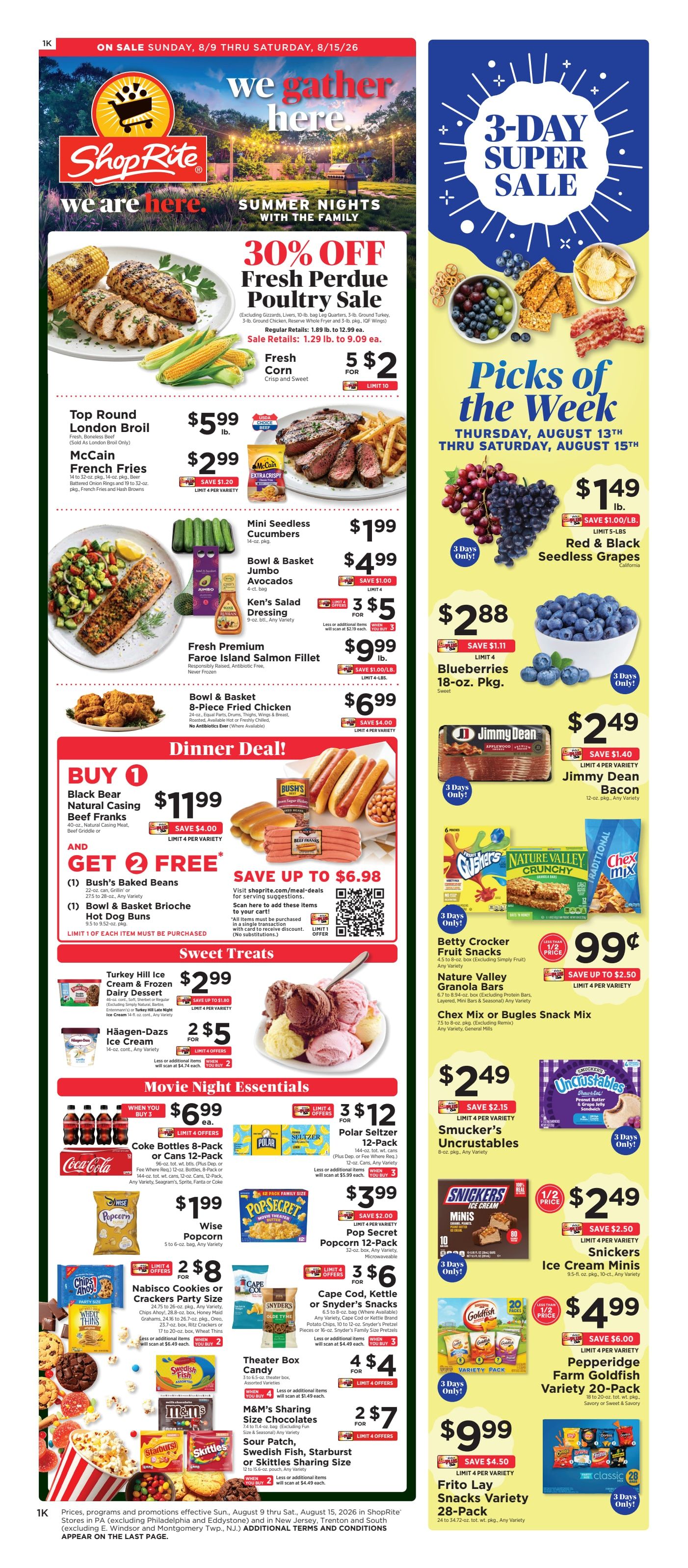 ShopRite (1905 Sunrise Hwy, Bay Shore, NY) Weekly Ad August 9 - 15, 2026
