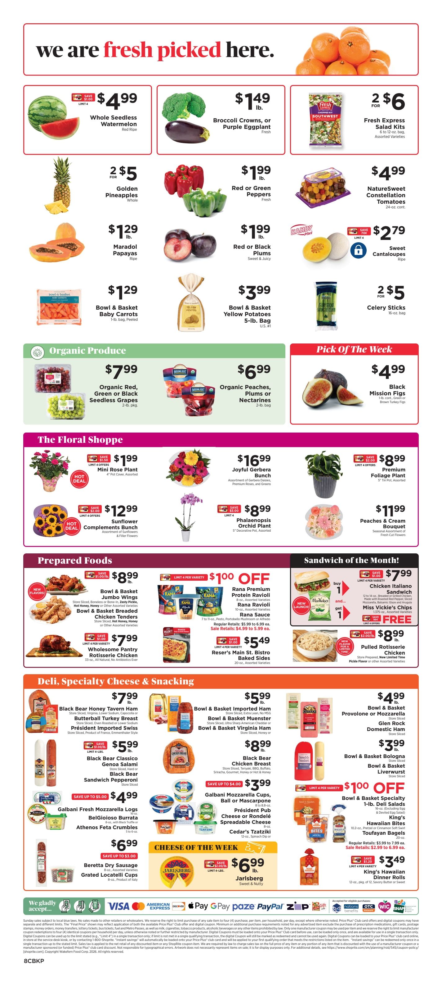 ShopRite (1905 Sunrise Hwy, Bay Shore, NY) Weekly Ad August 9 - 15, 2026