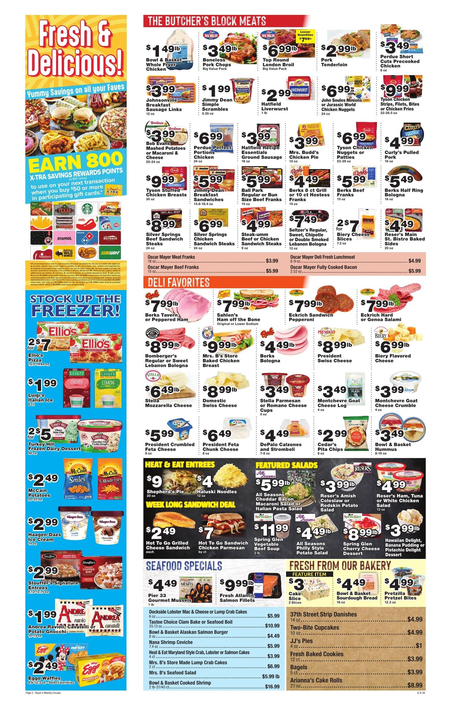 Boyer's Food Markets Weekly Ad August 9 - 15, 2026