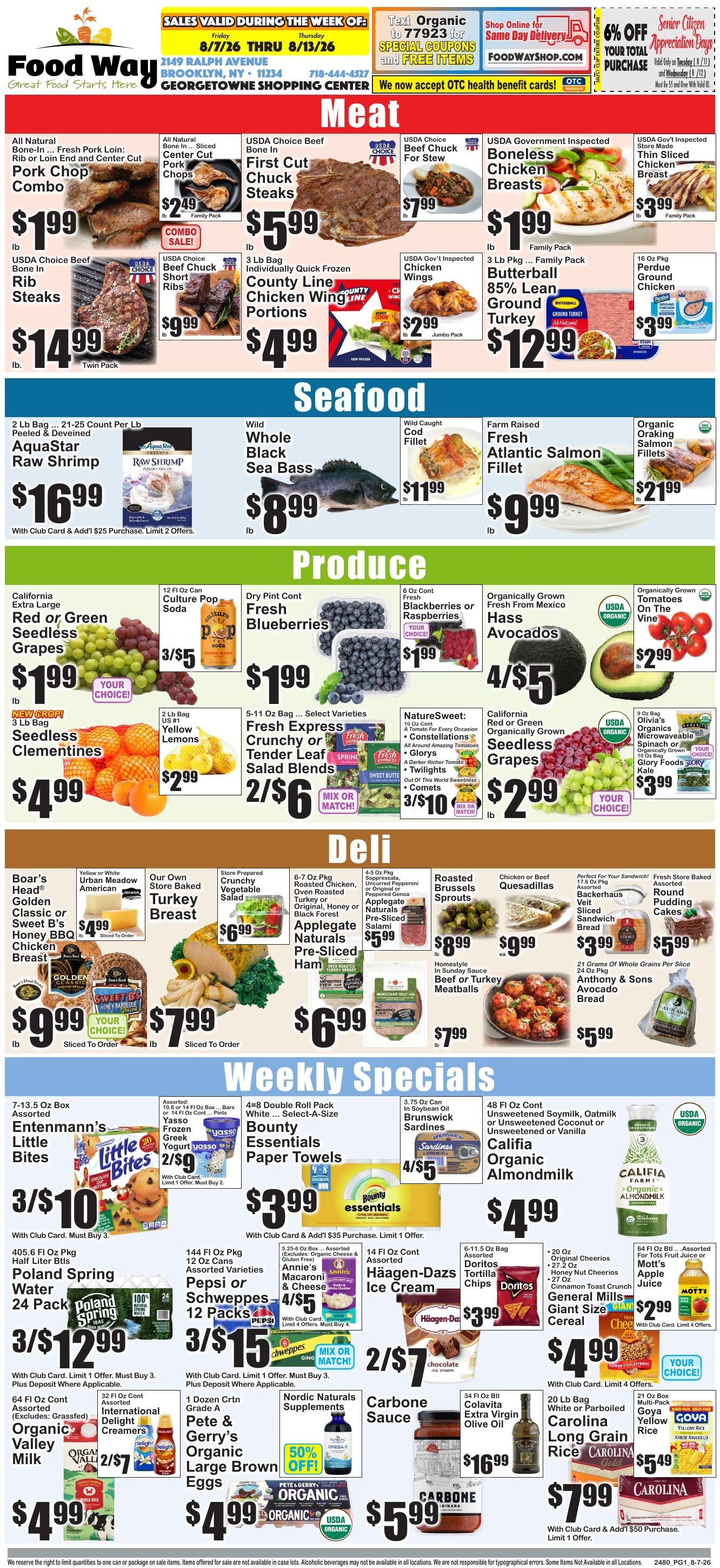 Food Way Weekly Ad August 7 - 13, 2026