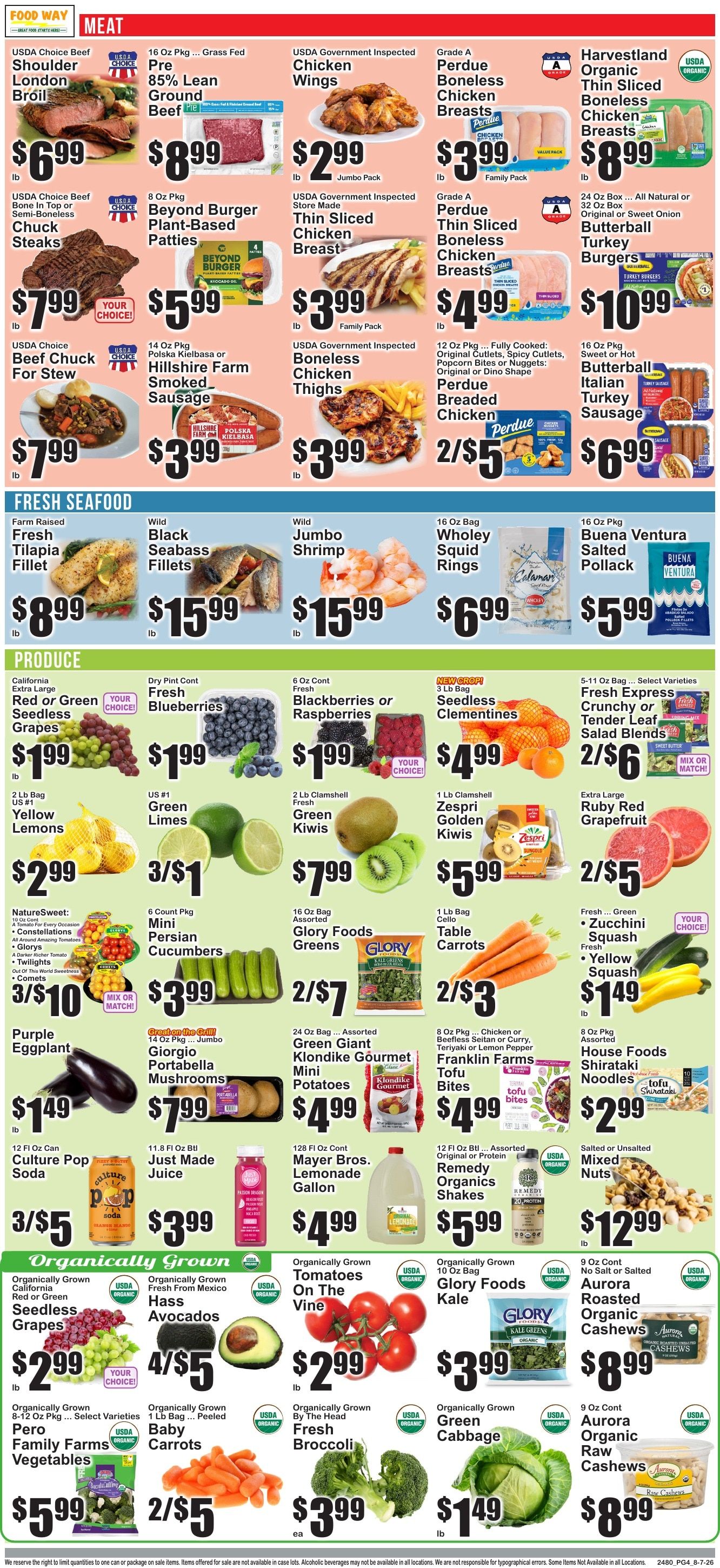 Food Way Weekly Ad August 7 - 13, 2026