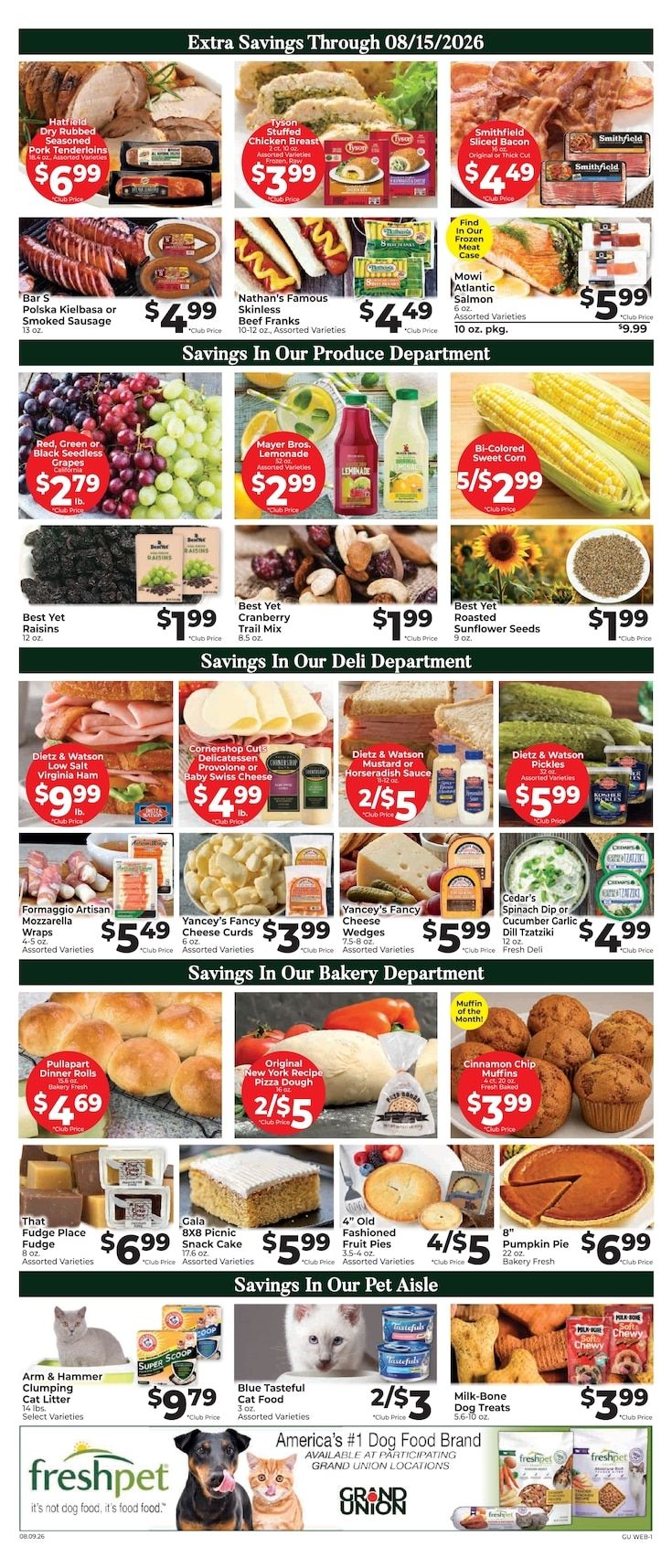 Grand Union (New York) Weekly Ad August 9 - 15, 2026