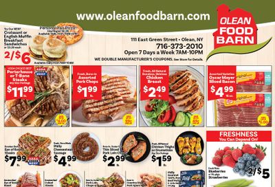 Olean Food Barn Weekly Ad August 9 - 15, 2026