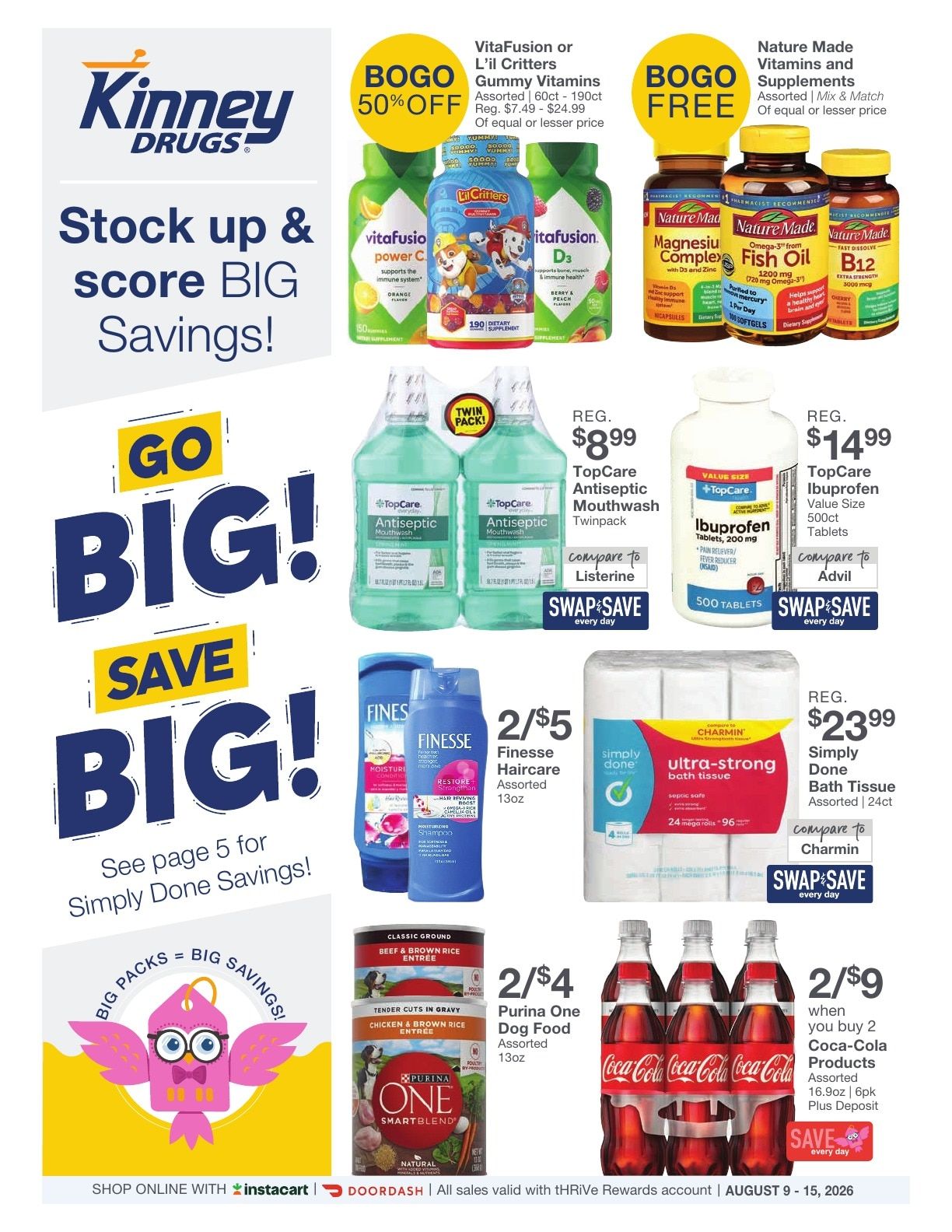 Kinney Drugs Weekly Ad August 9 - 15, 2026