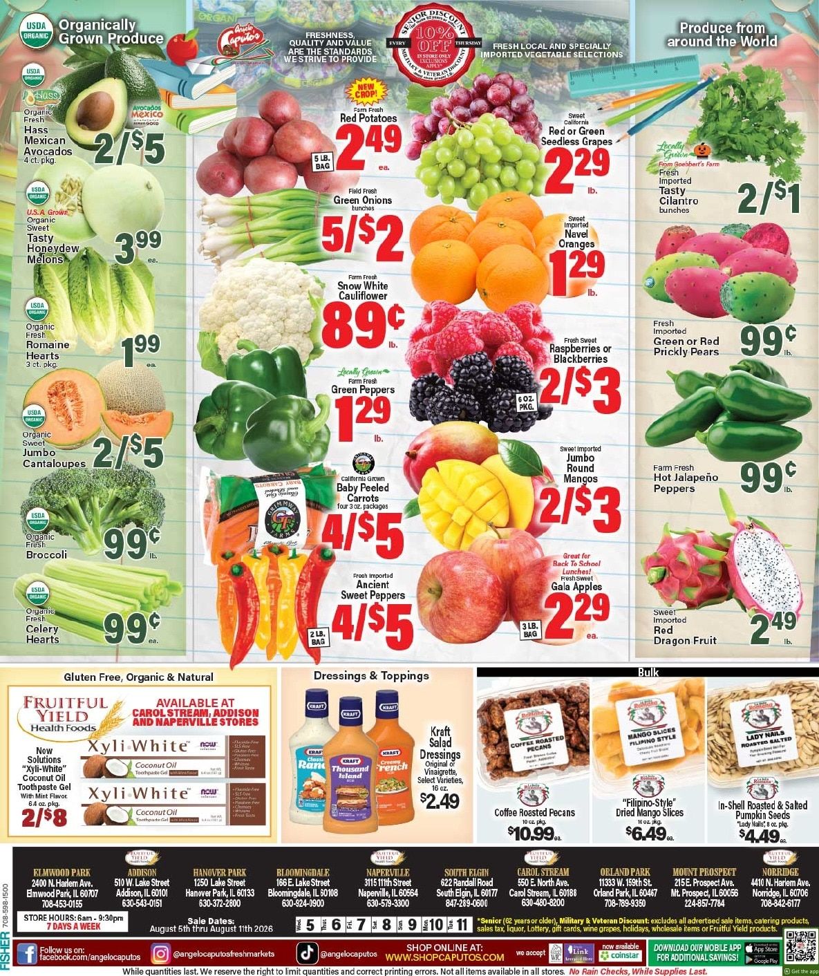 Angelo Caputo's Fresh Market (Addison and other locations, IL) Weekly Ad August 5 - 11, 2026