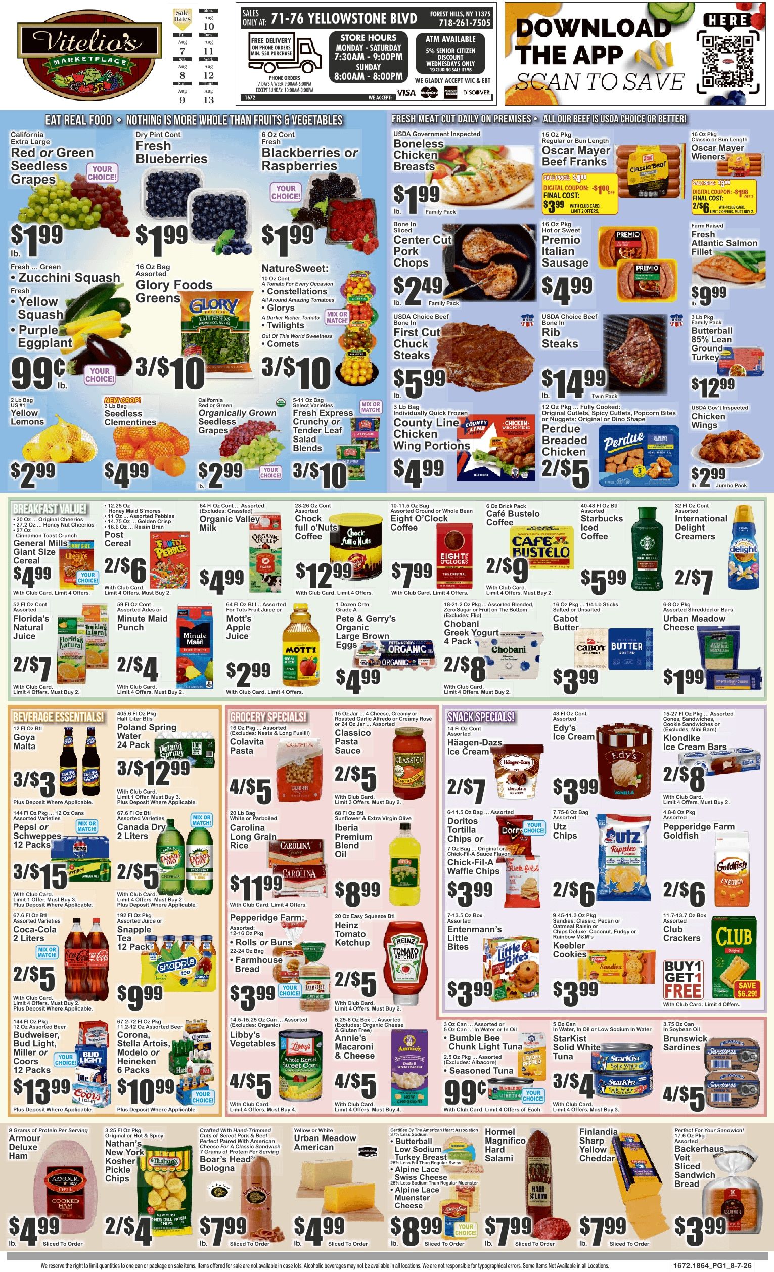 Vitelio's Marketplace (Forest Hills, NY) Key Food Weekly Ad August 7 - 13, 2026