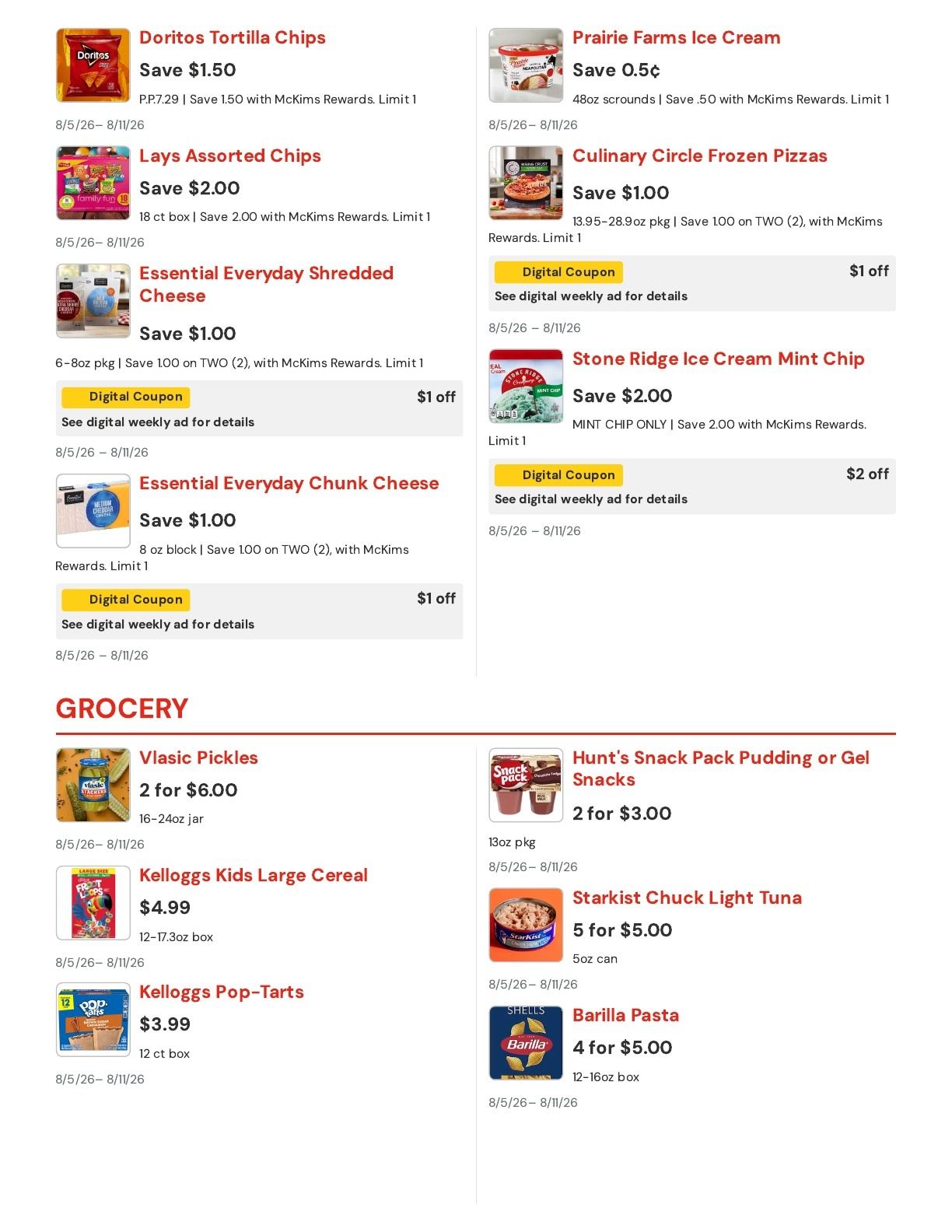 McKim's IGA Weekly Ad August 5 - 11, 2026