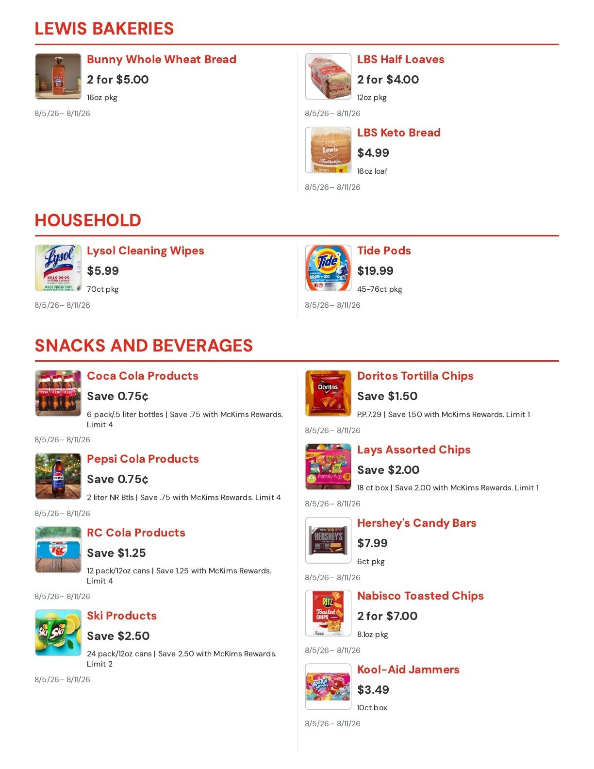 McKim's IGA Weekly Ad August 5 - 11, 2026