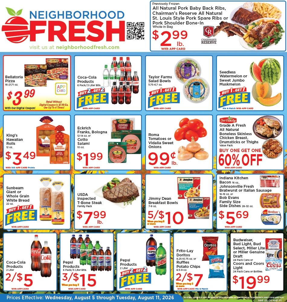 Neighborhood Fresh Weekly Ad August 5 - 11, 2026