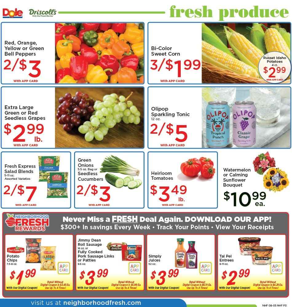 Neighborhood Fresh Weekly Ad August 5 - 11, 2026