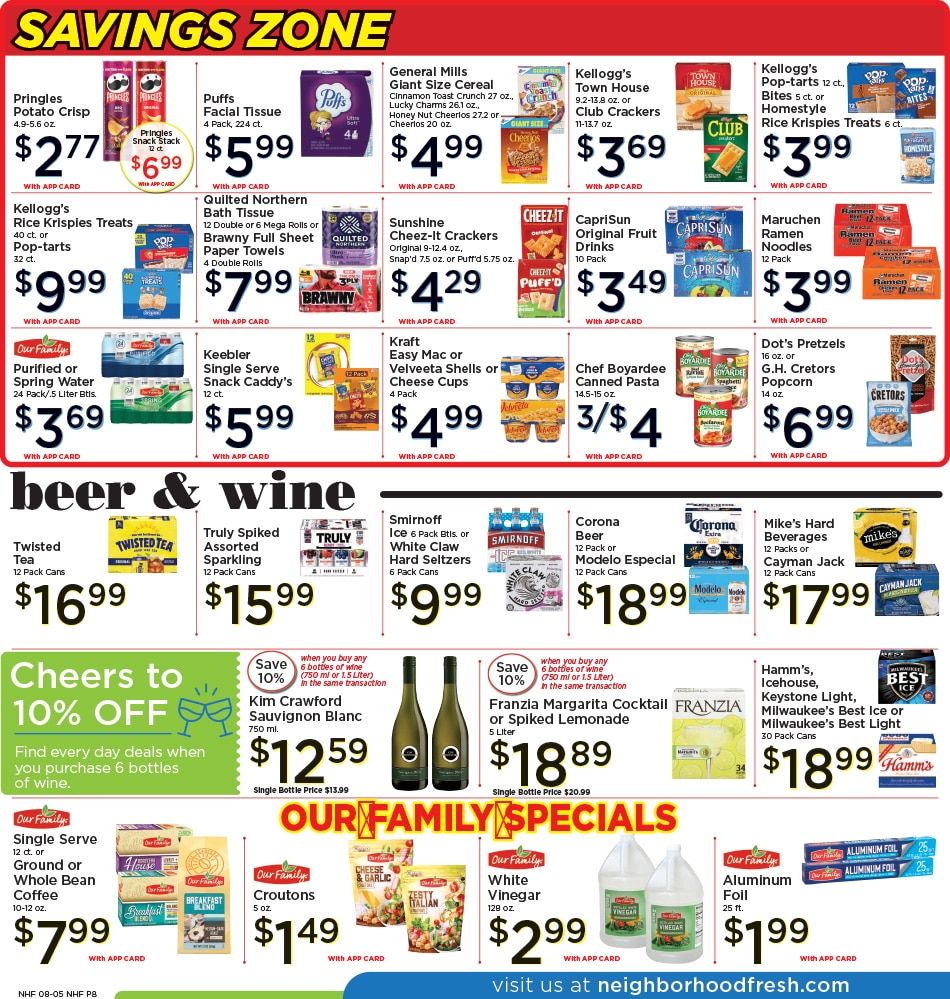Neighborhood Fresh Weekly Ad August 5 - 11, 2026