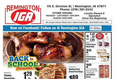 Remington IGA Weekly Ad August 3 - 9, 2026