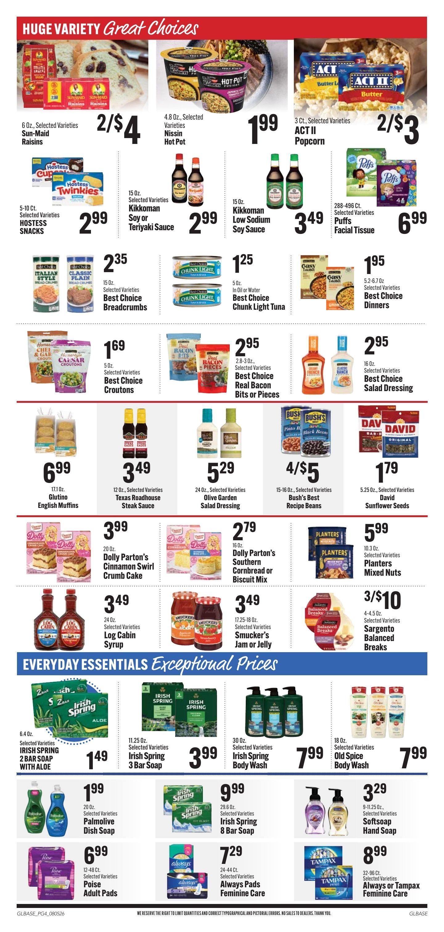 Remington IGA Weekly Ad August 3 - 9, 2026