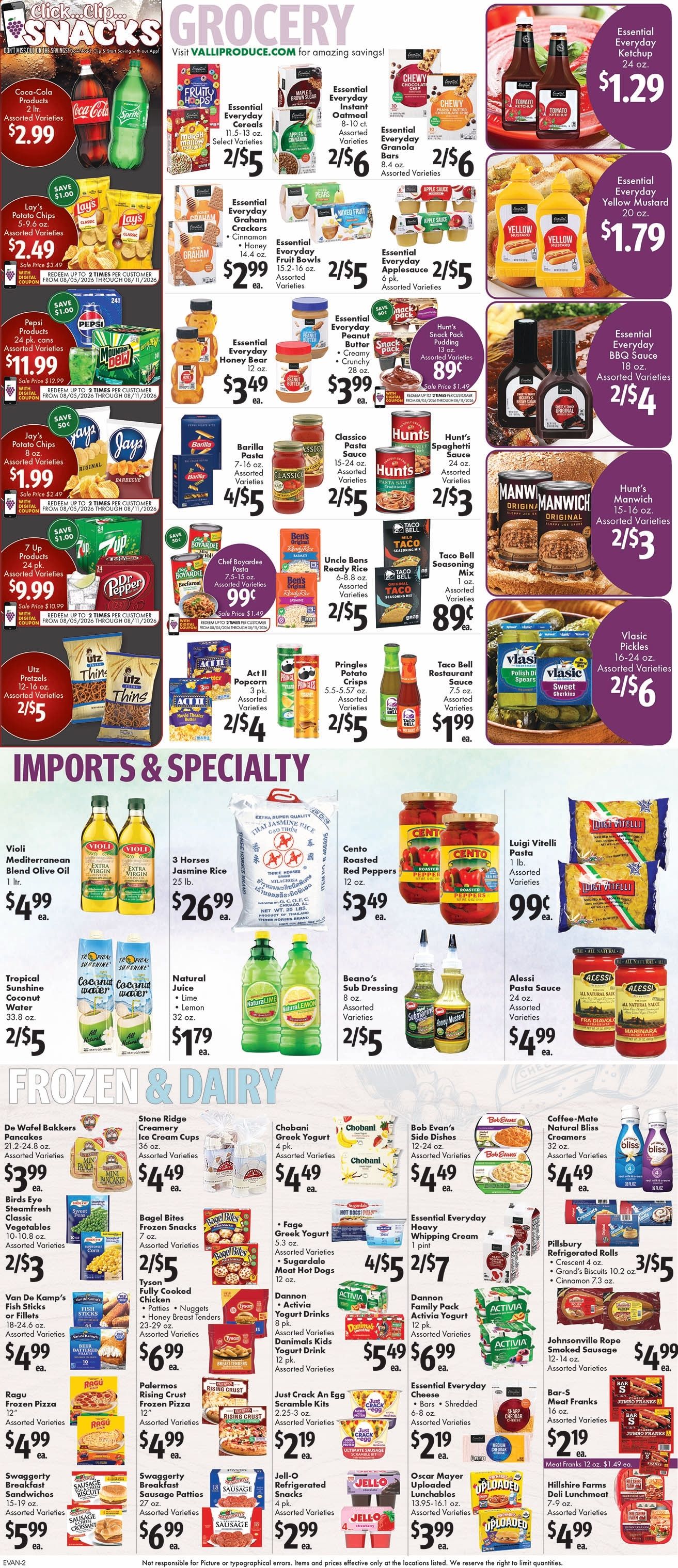 Valli Produce (Evanston, IL) Weekly Ad August 5 - 11, 2026