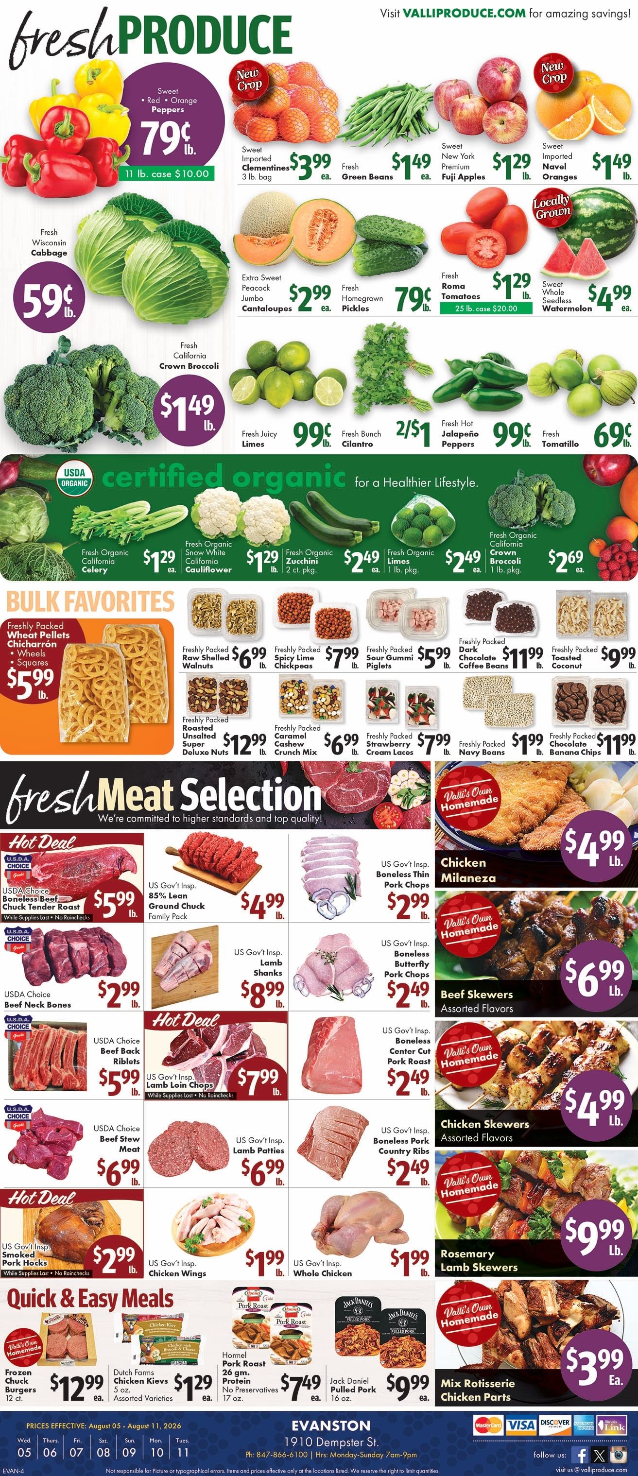 Valli Produce (Evanston, IL) Weekly Ad August 5 - 11, 2026