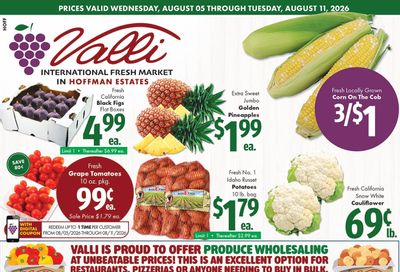Valli Produce (Hoffman Estates, IL) Weekly Ad August 5 - 11, 2026