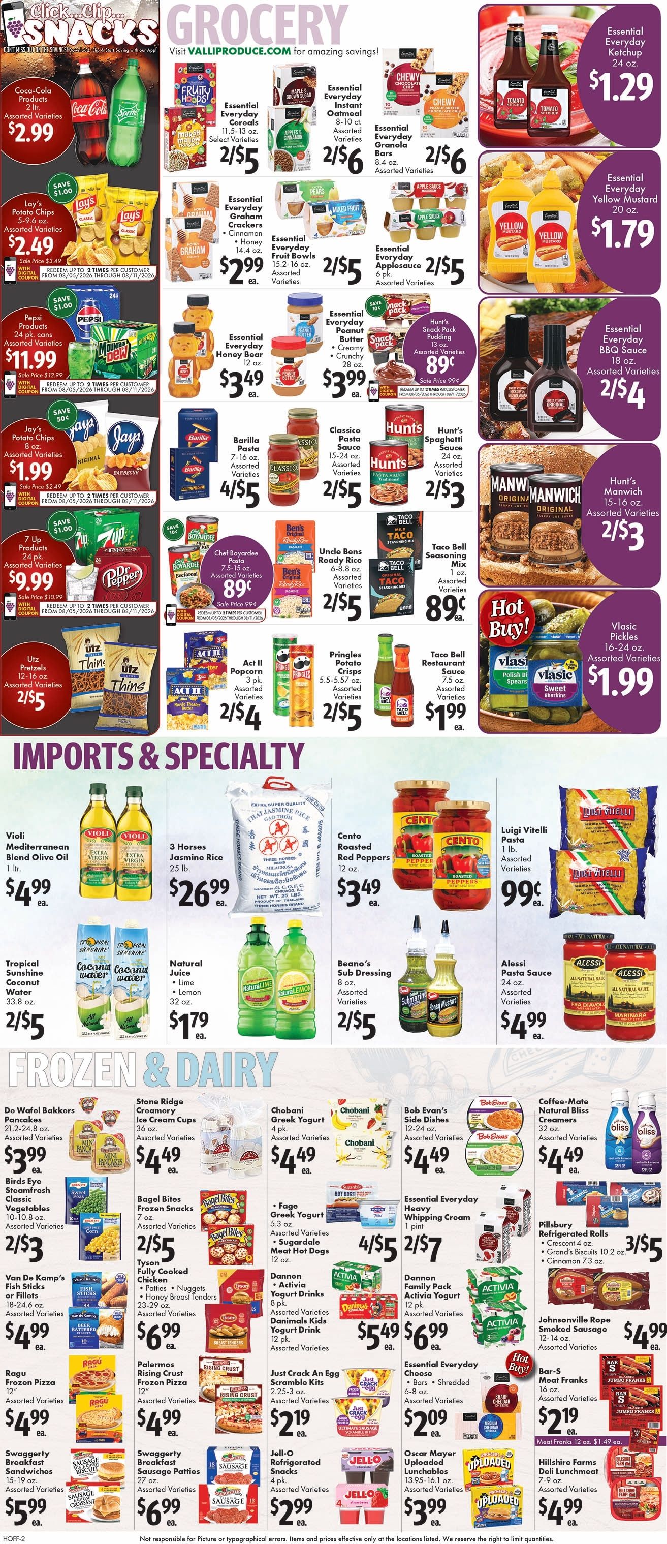 Valli Produce (Hoffman Estates, IL) Weekly Ad August 5 - 11, 2026
