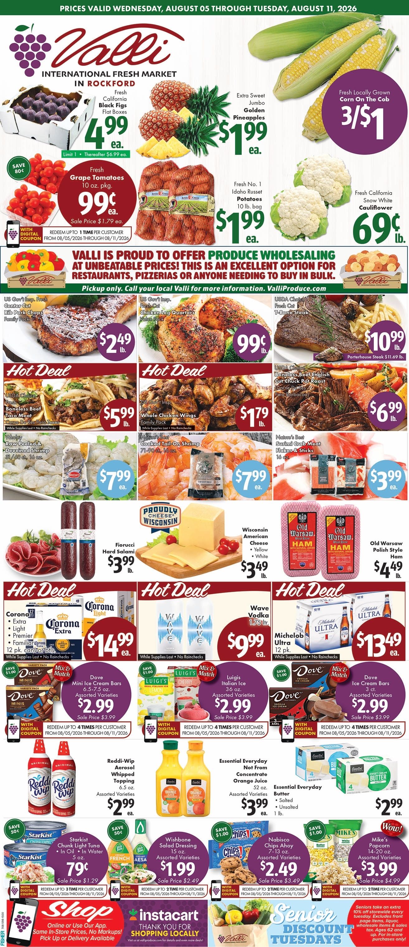 Valli Produce (Rockford, IL) Weekly Ad August 5 - 11, 2026