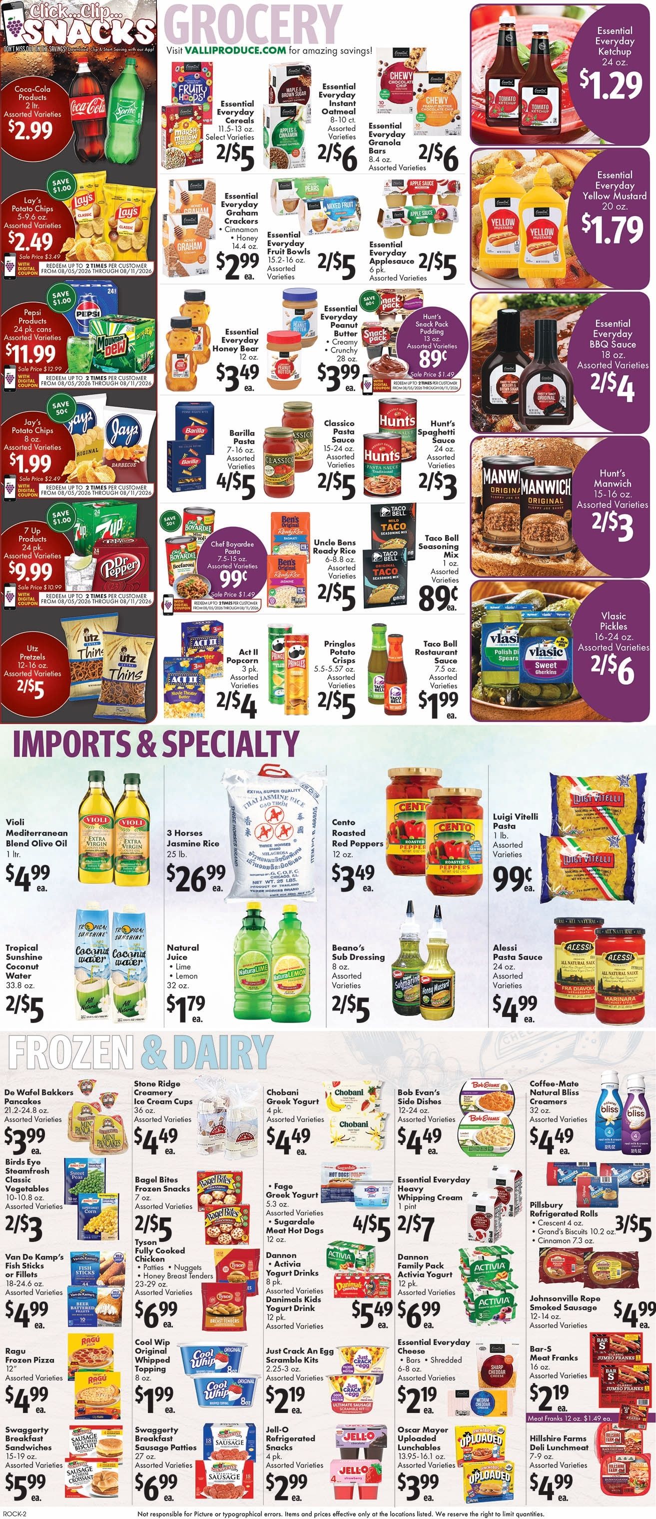 Valli Produce (Rockford, IL) Weekly Ad August 5 - 11, 2026