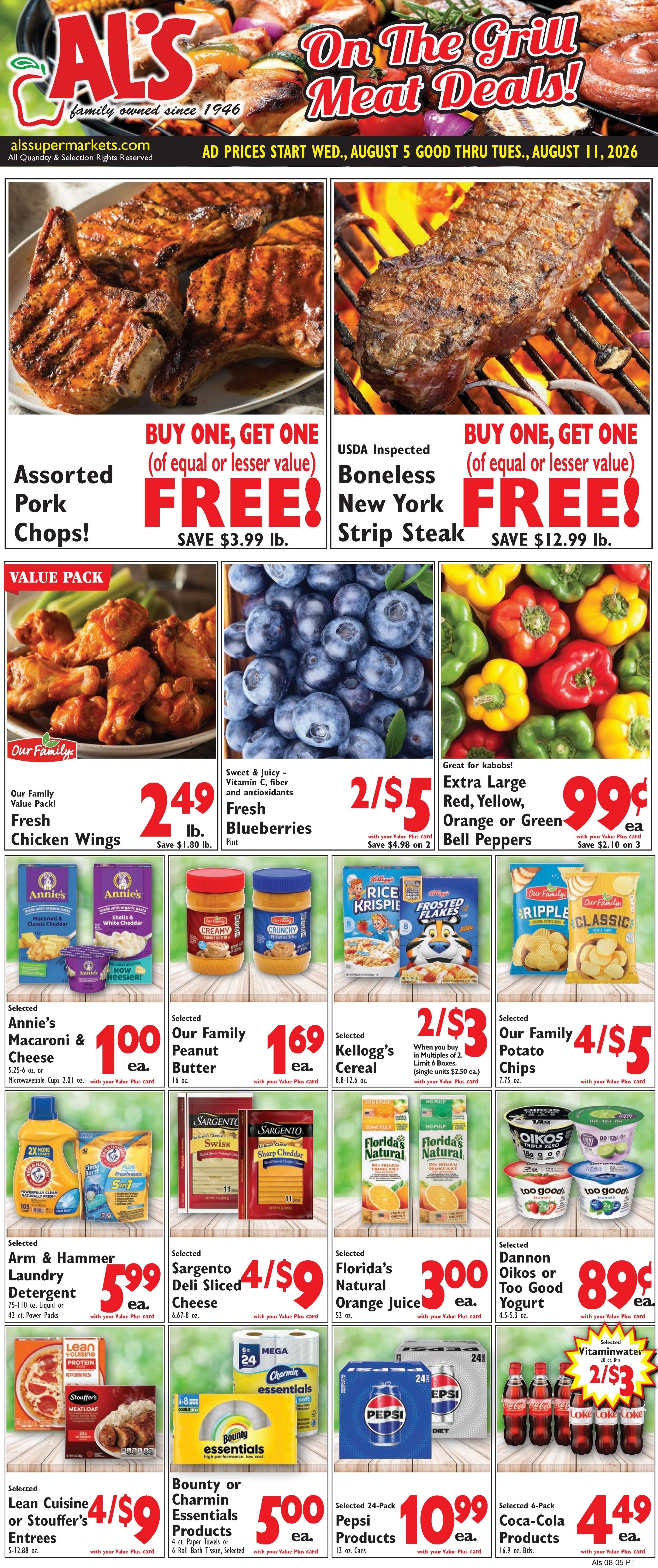 Al's Supermarket (Indiana) Weekly Ad August 5 - 11, 2026