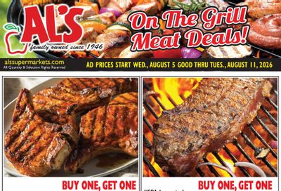 Al's Supermarket (Indiana) Weekly Ad August 5 - 11, 2026