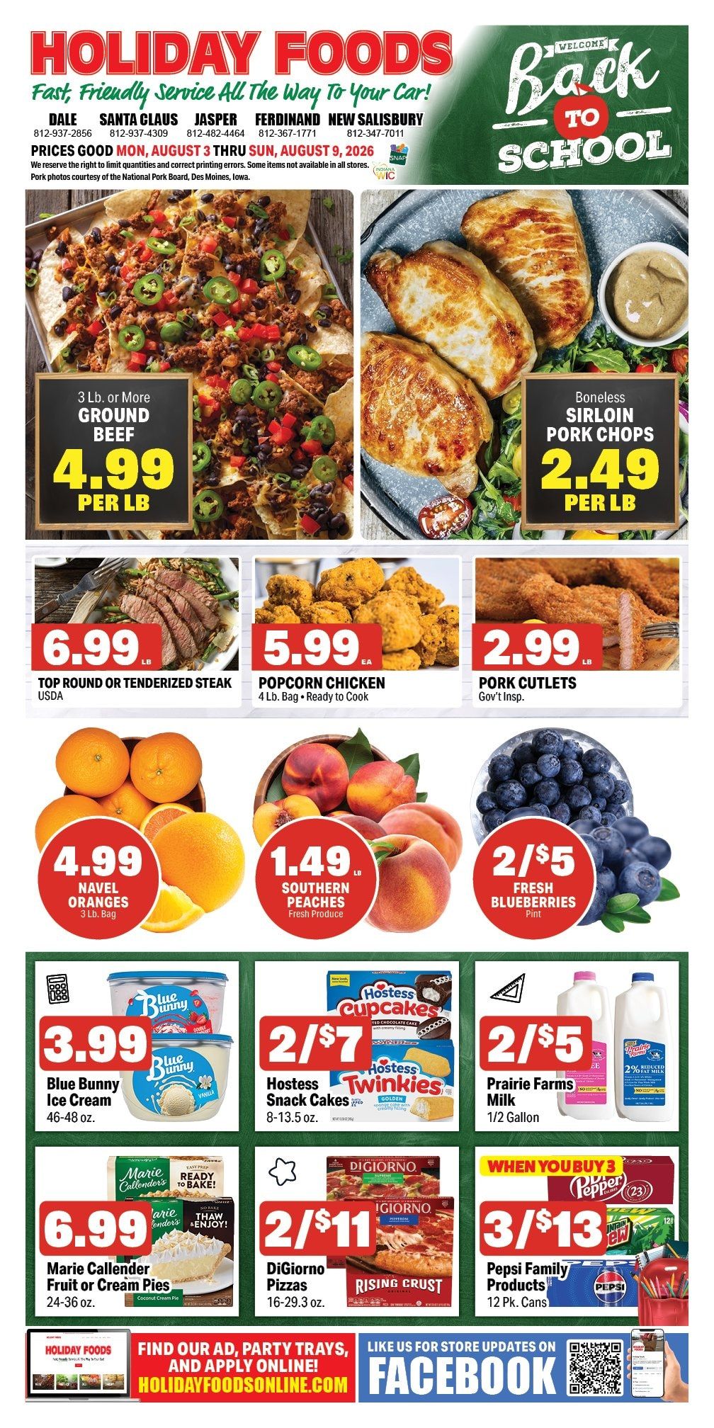 Holiday Foods Weekly Ad August 5 - 11, 2026