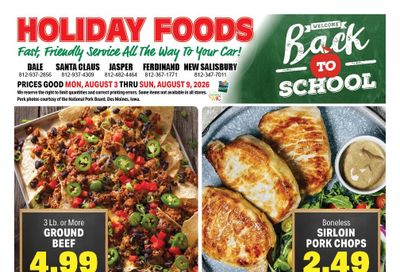 Holiday Foods Weekly Ad August 5 - 11, 2026