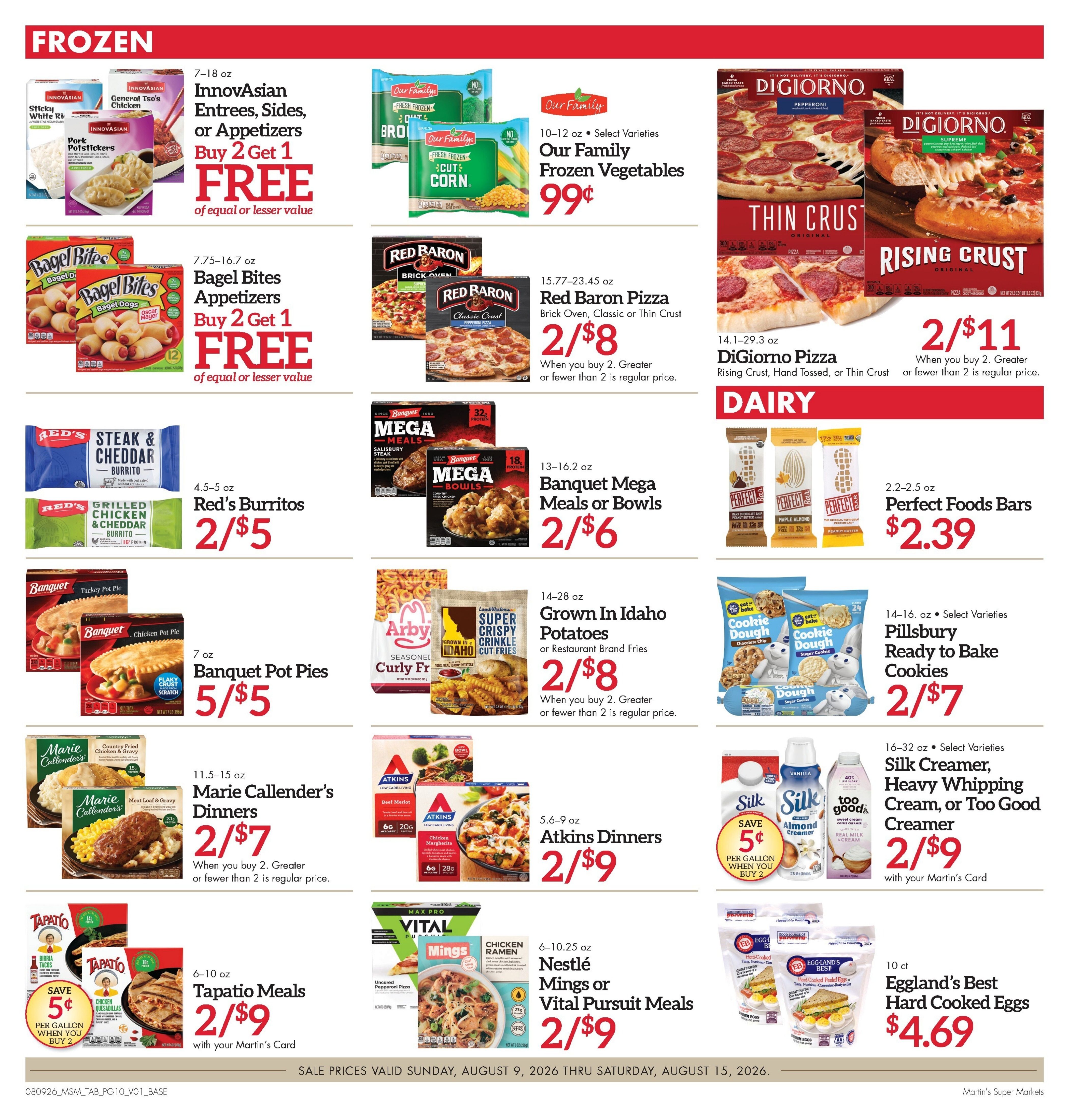 Martin's Super Markets (Elkhart and other locations, IN) Weekly Ad August 9 - 15, 2026
