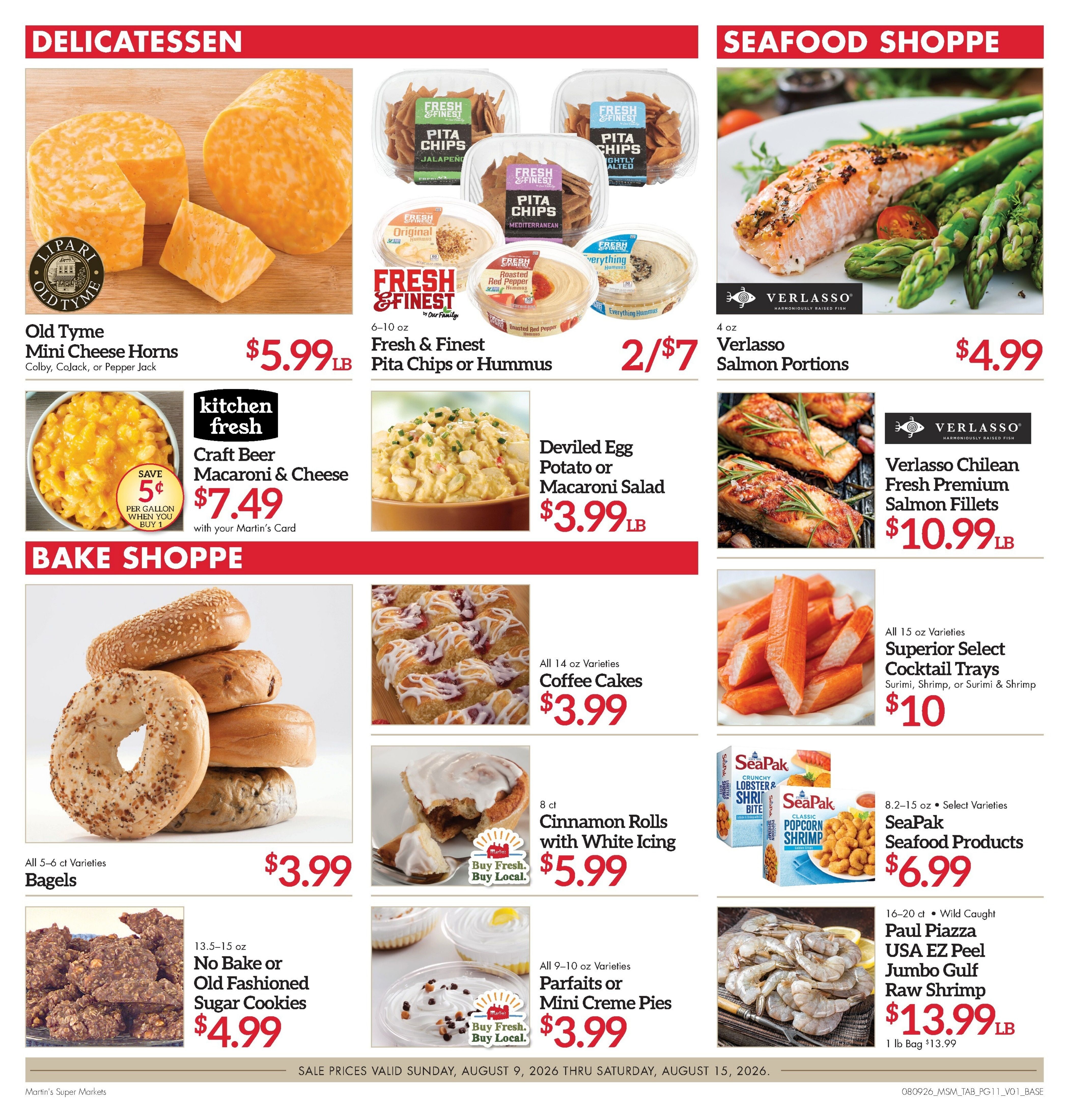 Martin's Super Markets (Elkhart and other locations, IN) Weekly Ad August 9 - 15, 2026