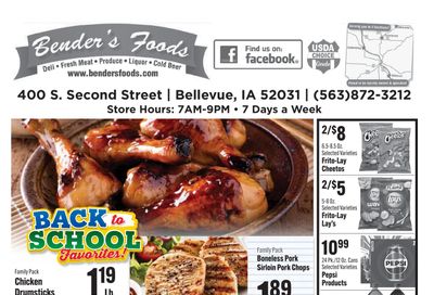 Bender's Foods (Bellevue, IA) Weekly Ad August 5 - 11, 2026