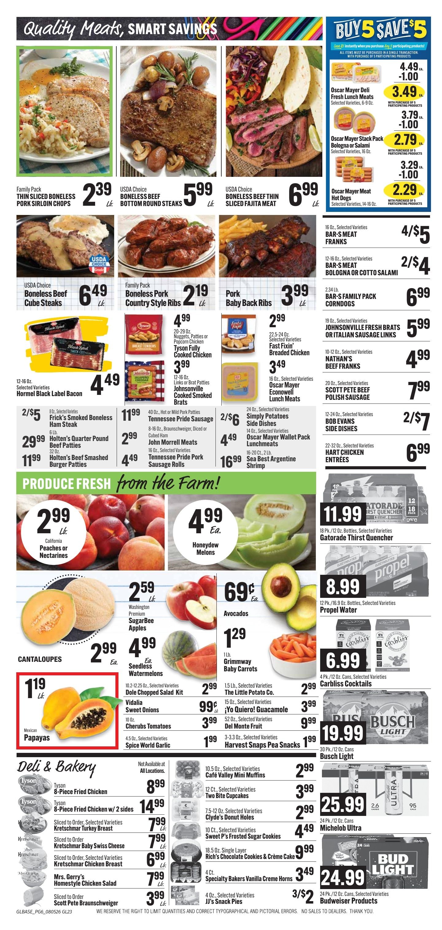 Bender's Foods (Bellevue, IA) Weekly Ad August 5 - 11, 2026