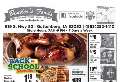 Bender's Foods (Guttenberg, IA) Weekly Ad August 5 - 11, 2026