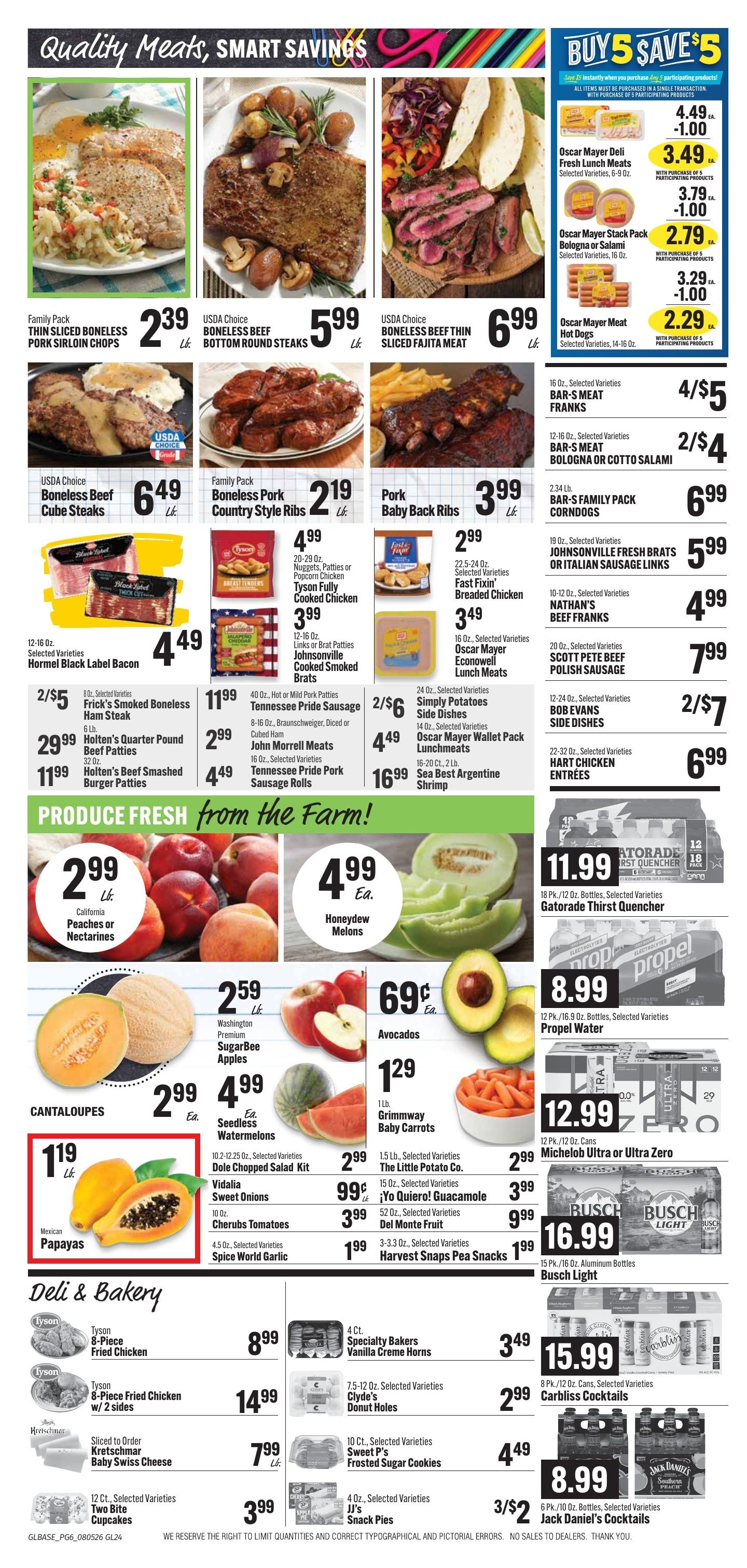 Bender's Foods (Guttenberg, IA) Weekly Ad August 5 - 11, 2026