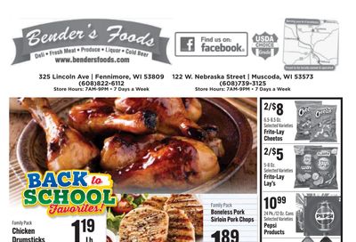 Bender's Foods (Wisconsin) Weekly Ad August 5 - 11, 2026