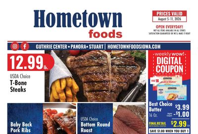 Hometown Foods Weekly Ad August 5 - 11, 2026