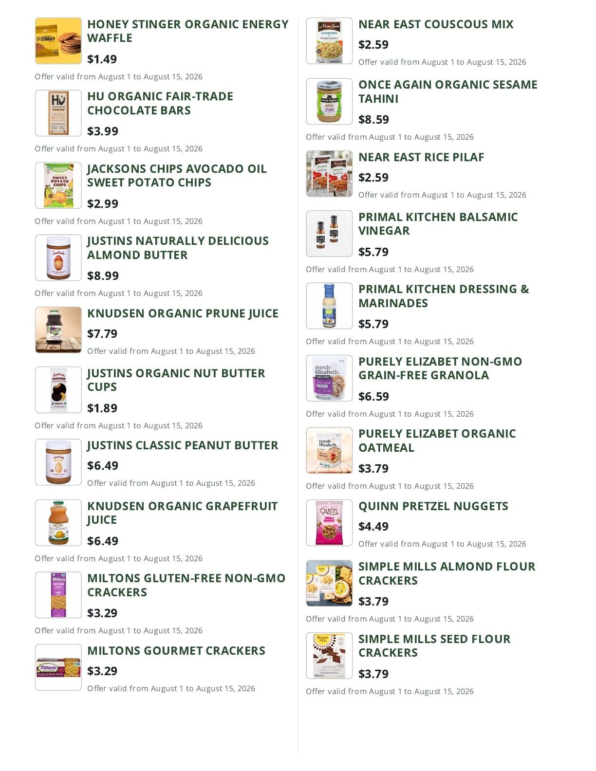 Cox Farms Market Weekly Ad August 1 - 15, 2026
