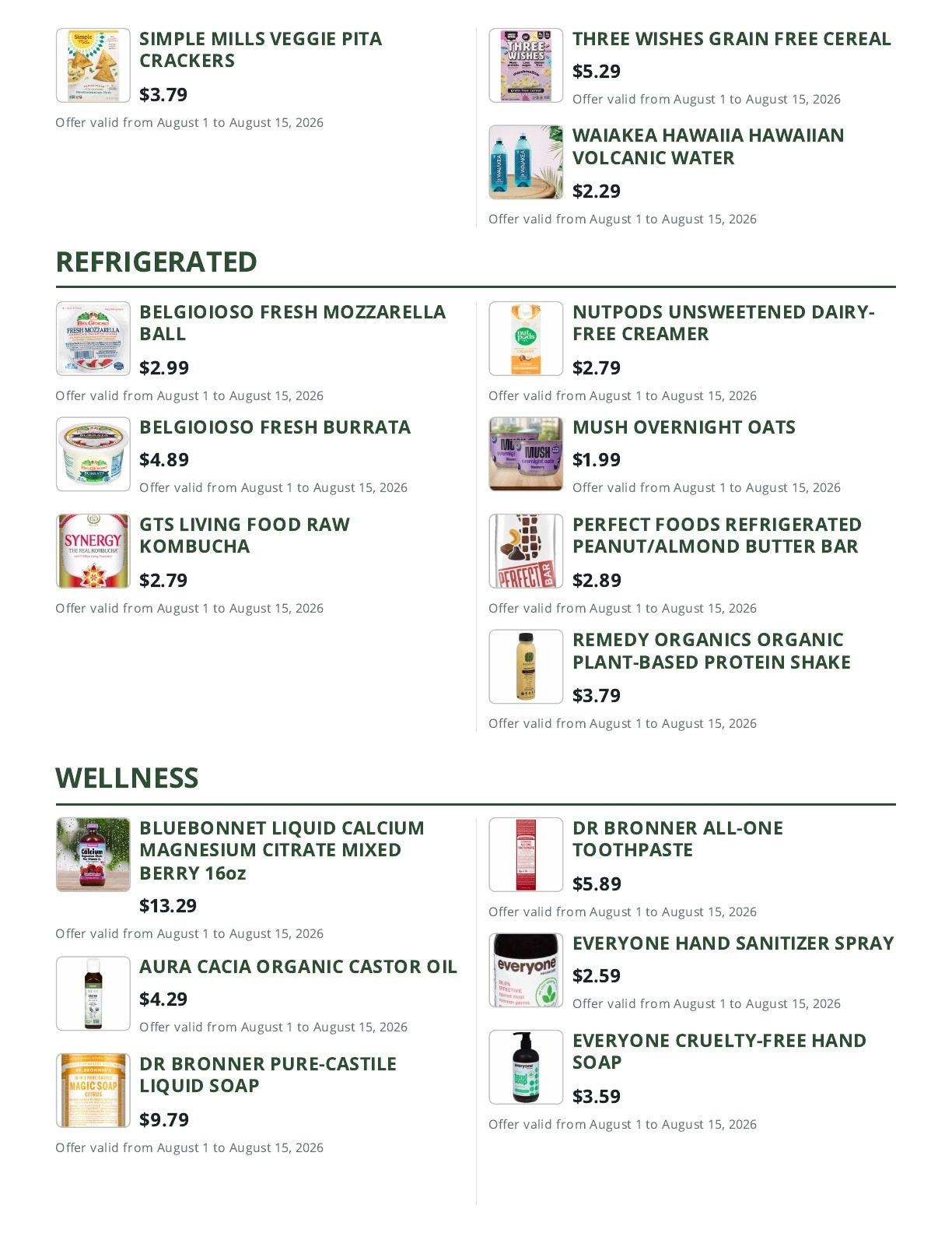 Cox Farms Market Weekly Ad August 1 - 15, 2026