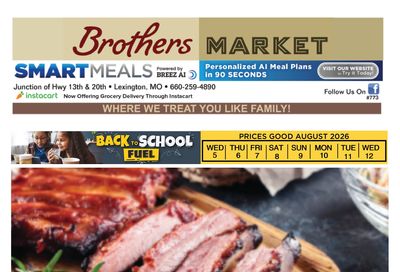 Brothers Market (Lexington, MO) Weekly Ad August 5 - 12, 2026