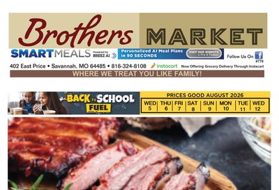 Brothers Market (Savannah, MO) Weekly Ad August 5 - 12, 2026