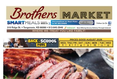 Brothers Market (Tonganoxie, KS) Weekly Ad August 5 - 12, 2026